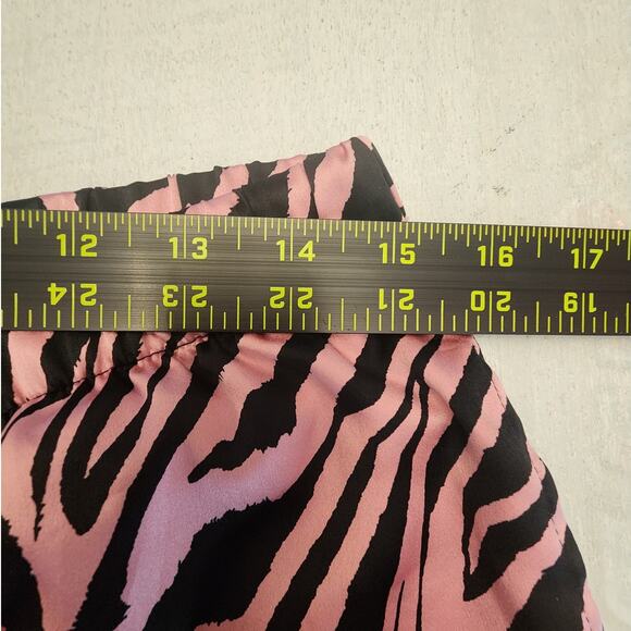 Victoria's Secret Women's Pajamas Pants SZ Medium Zebra Stripes Sateen - Picture 5 of 6